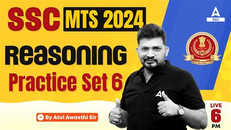 SSC MTS 2024 SSC MTS Reasoning Classes By Atul Awasthi SSC MTS