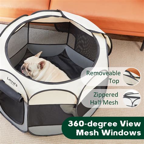 Snapklik.com : Loves Cabin Pet Puppy Dog Playpen, Medium Dog Tent