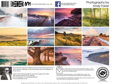 2024 Dorset Calendar Landscape Photography By Andy Farrer