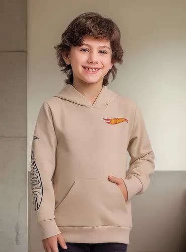 Moletom Infantil Fakini Hot Wheels Blusão Capuz 01683 Frete grátis