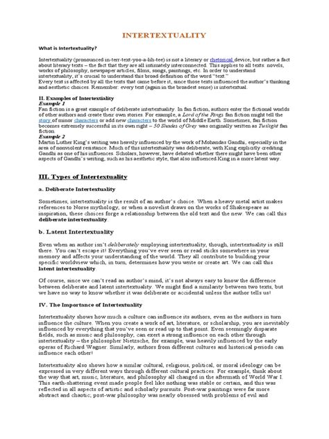 intertextuality iii types  intertextuality  intertextuality