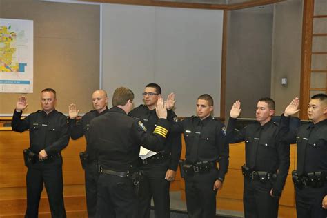 Six New Police Officers Were Sworn In To The Merced Police Department The Largest Swearing In