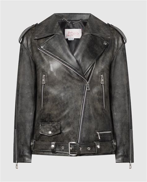 Babe Pay Pls Сіра шкіряна косуха 2106ANTIK купити в Symbol