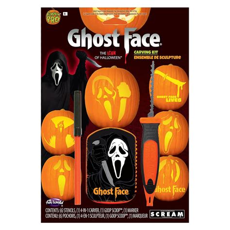 ghost face pumpkin carvings