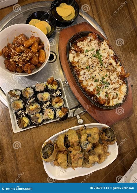 Yummy Korean Dishes Stock Photo Image Of Dishes Gimari 265061614