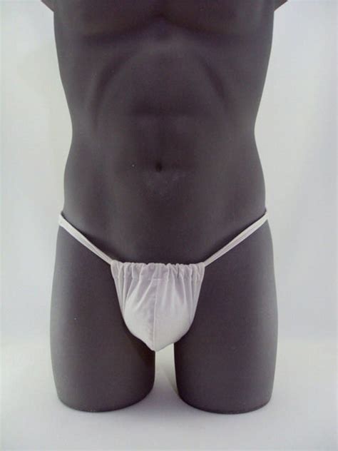 White Sexy Sliding Men S Bikini Swimsuit Etsy