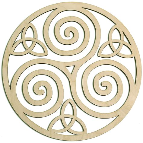 triskelion celtic knot triskele knot wooden wall art  celtic art