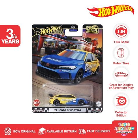 Hot Wheels Premium Boulevard 24 Honda Civic Type R Spoon Sports Shopee Malaysia