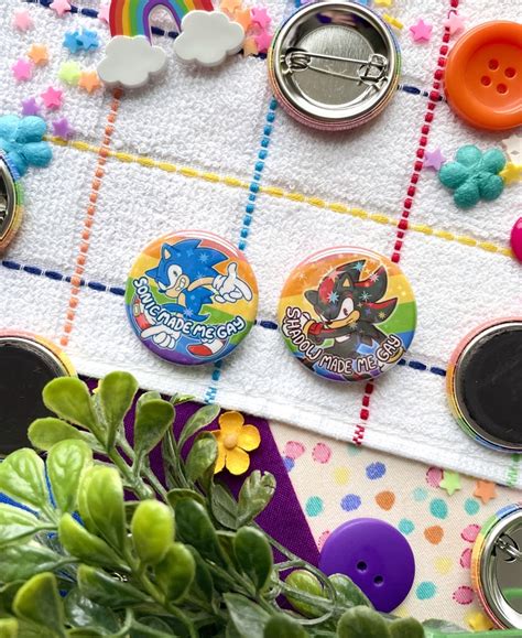Sonic And Shadow Gay Buttons And Magnets Libearty S Ko Fi Shop Ko Fi Where Creators Get