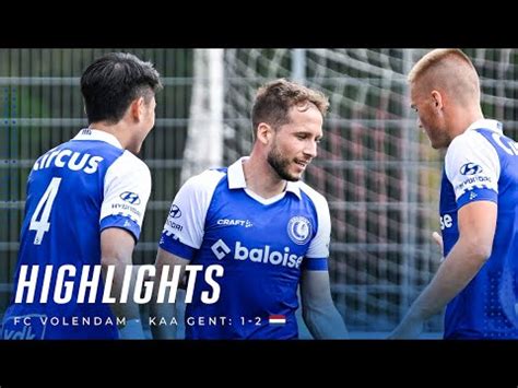 Highlights FC Volendam KAA Gent 1 2 YouTube