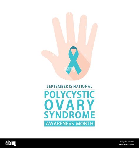 Vector Illustration Of Polycystic Ovary Syndrome Awareness Month Poster