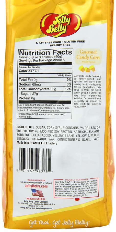 candy corn nutrition facts