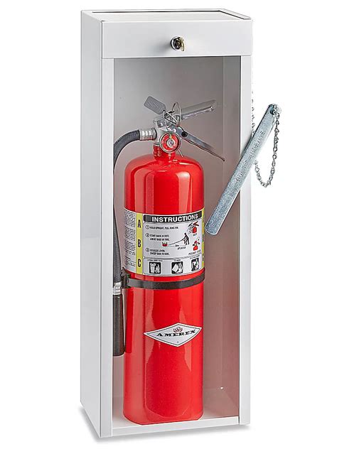 Fire Extinguisher Cabinet Breakable 10 Lb H 2123 Uline