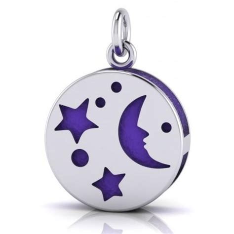 Silver Moon Aromatherapy Pendant For Essential Oils Perfume Pendant