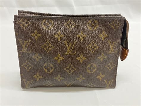 【やや傷や汚れあり】 Louis Vuitton ルイ・ヴィトン モノグラム ポッシュトワレット19 ポーチ コスメポーチ 小物入れ