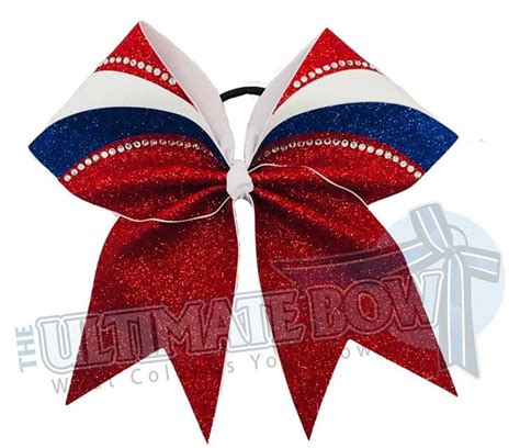 Rhinestone Glitter Arch Cheer Bow Rhinestone Competition Cheer Bow