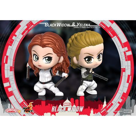 Hot Toys Cosb Black Widow Yelena Cosbaby S Bobble Head Collectible Set Shopee Singapore
