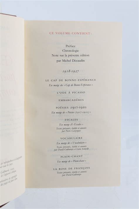 Cocteau Oeuvres Po Tiques Compl Tes First Edition Edition