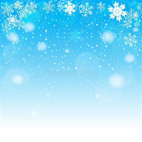 Fondo Del Bokeh De Los Copos De Nieve Vector Eps Ilustraci N Del