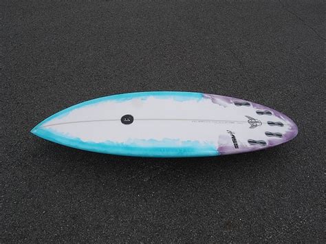 火曜日 腿腰 ターコイズ x パープルティントのBMG サーフボードクオリティーハードコア Quality Hardcore Distributions