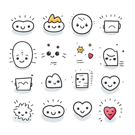 cute emoji drawings pictures