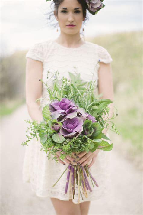 Kale floral arrangements: Up the fiber content of your wedding