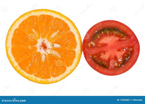 Orange and tomato stock image. Image of white, fruit - 17826851