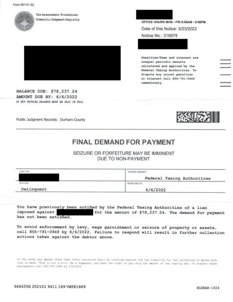 Fake Irs Letters