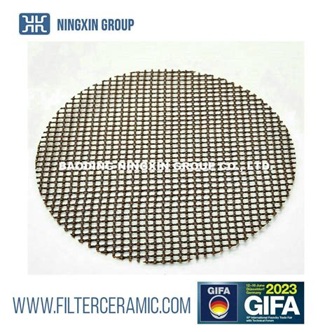 High Temperature High Silica Fiberglass Fabric Mesh Filter Refractory