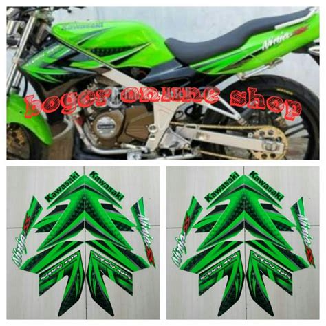 Stiker Striping Sticker Lis Motor Kawasaki Ninja Ss Hijau Lazada