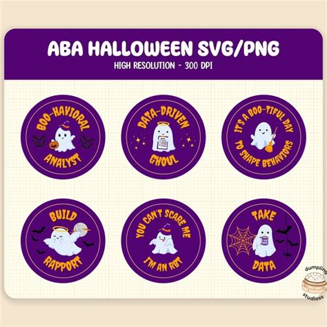 Halloween Aba Svg Etsy