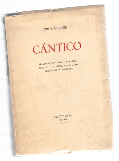 Cántico segunda edición ampliada de 2 de enero de 1936 Jorge