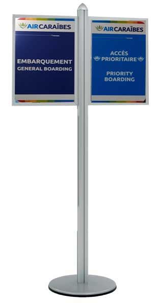 Totem Porte Affiche Multiples A A Autoportant Visuel Changeable