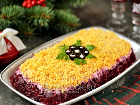 Селедка под шубой с икрой трески — рецепт с фото пошагово