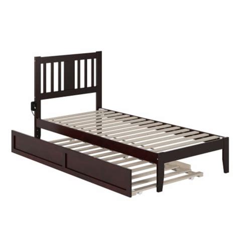 Tahoe Twin Extra Long Bed With Twin Extra Long Trundle In Espresso 1