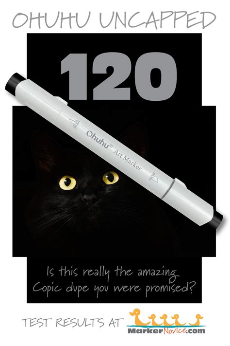 120 Black: Testing Ohuhu Markers for Lightfastness and Quality — Marker ...