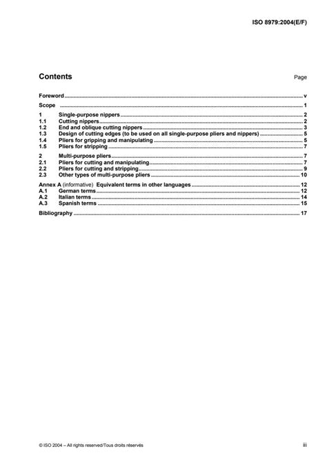 iso  pliers  nippers  electronics nomenclature