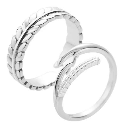 Par Anillos Duo Promesa Plata 925 Amor Parejas Entrelazados Envío gratis