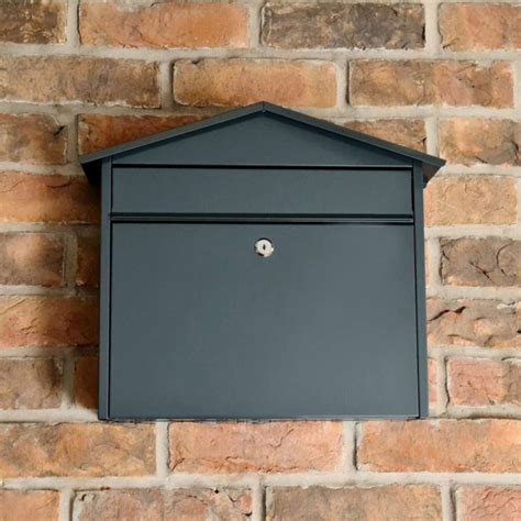 Steel Premium Letterbox Cadiz Anthracite Grey