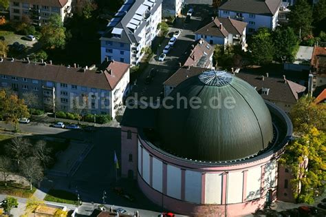 Luftaufnahme Darmstadt Kirchengebäude der St Ludwig Kuppelkirche im