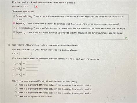 Solved The following data are from a completely randomized | Chegg.com