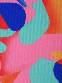 ZAFUL Ribbed Colorblock Monowire Bikini Swimwear In MULTI ZAFUL 2024