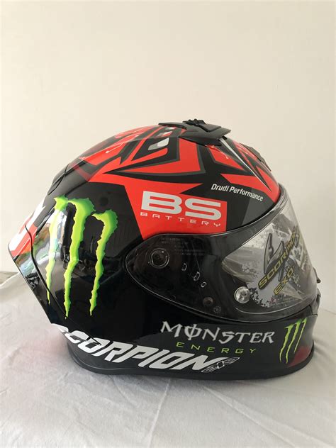 Scorpion Exo R Replica Monster Fabio Black Matt Helmet Atelier Yuwa