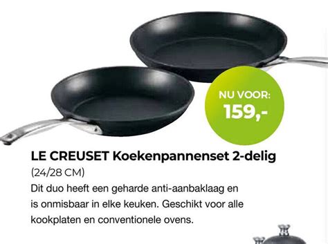 LE CREUSET Koekenpannenset 2 Delig 2 Delig Aanbieding Bij EP Beerepoot