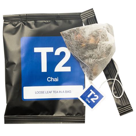 T2 Chai Tea 100pk Individually Wrapped Teabag Pouch