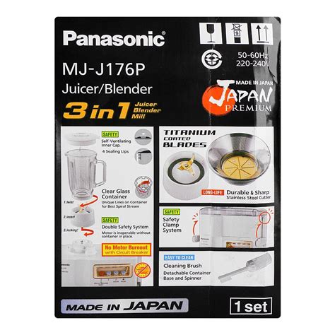 Buy Panasonic 3 In 1 Juicer Blender Mill 1 Litre Glass Container