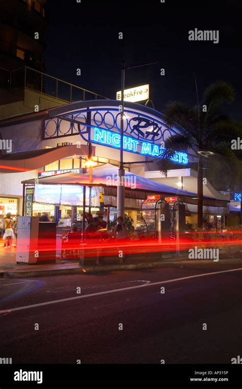 Night Markets The Esplanade Cairns North Queensland Australia Stock ...