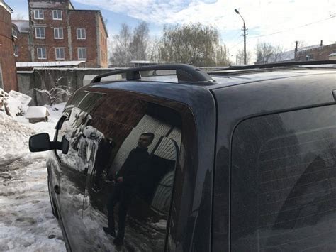 Volkswagen Caddy Рейлинги Skyport BLACK на макси базу AUC Рейлинги ...