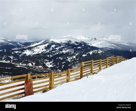 Copper Mountain Ski Area Colorado 9 March 2016 A Snow Fence With