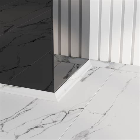 Плинтус напольный угловой Goodway Мрамор Миконос 28x15x2400 мм ️ купить ...